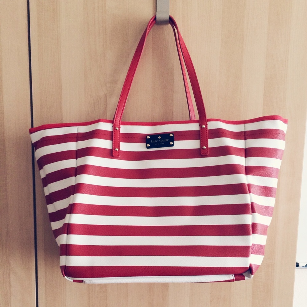 Kate spade striped nautical tote bag!